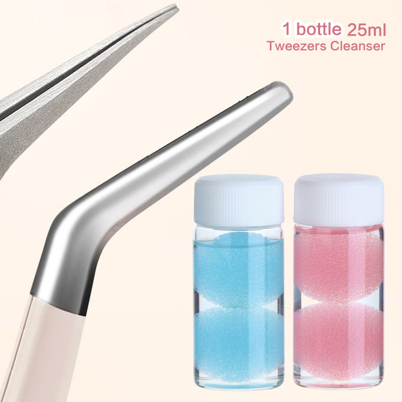 Lash Extension Tweezers - Pinças de cílios limpador lash cola