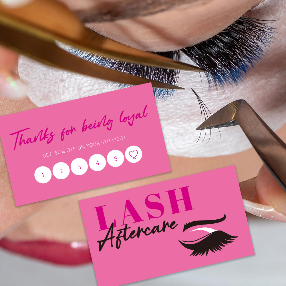 Eyelash Extension Single Lash - 50 pçs brilhante cílios cartão de