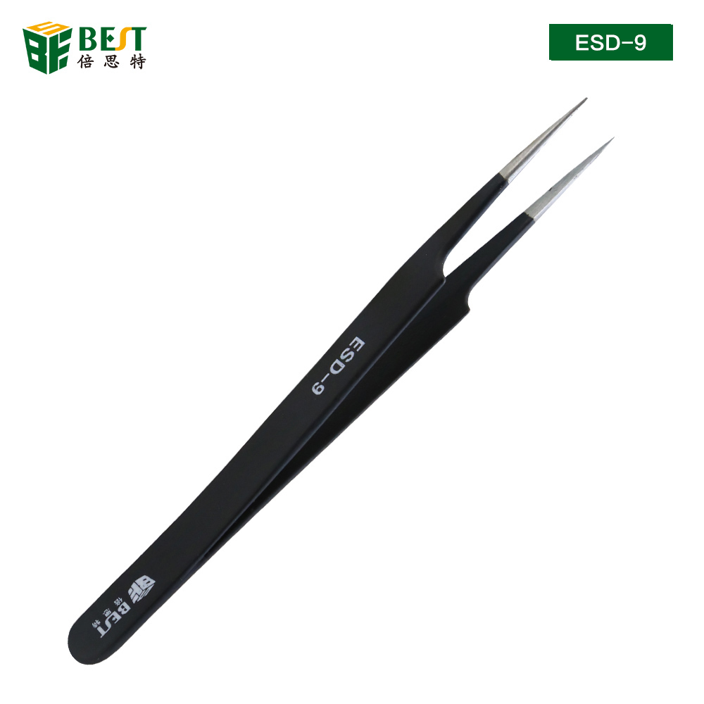 Eyelash Extension In Chinese - BST-ESD-9 pinças antiestáticas anatômicas cirúrgicas anti-magnéticas