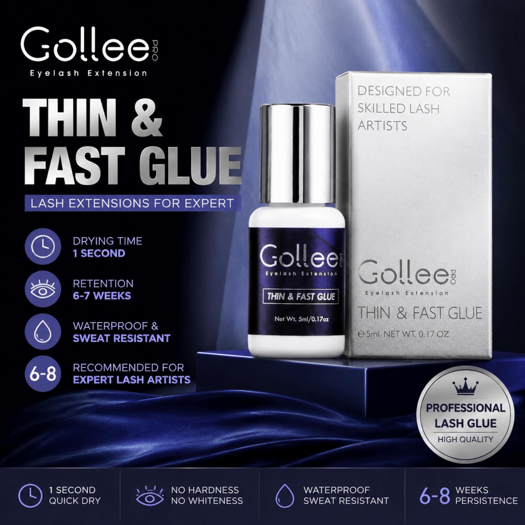 Eyelash Extension Glue For Sensitive Eyes - Cola para Extensão de Cílios Gollee
