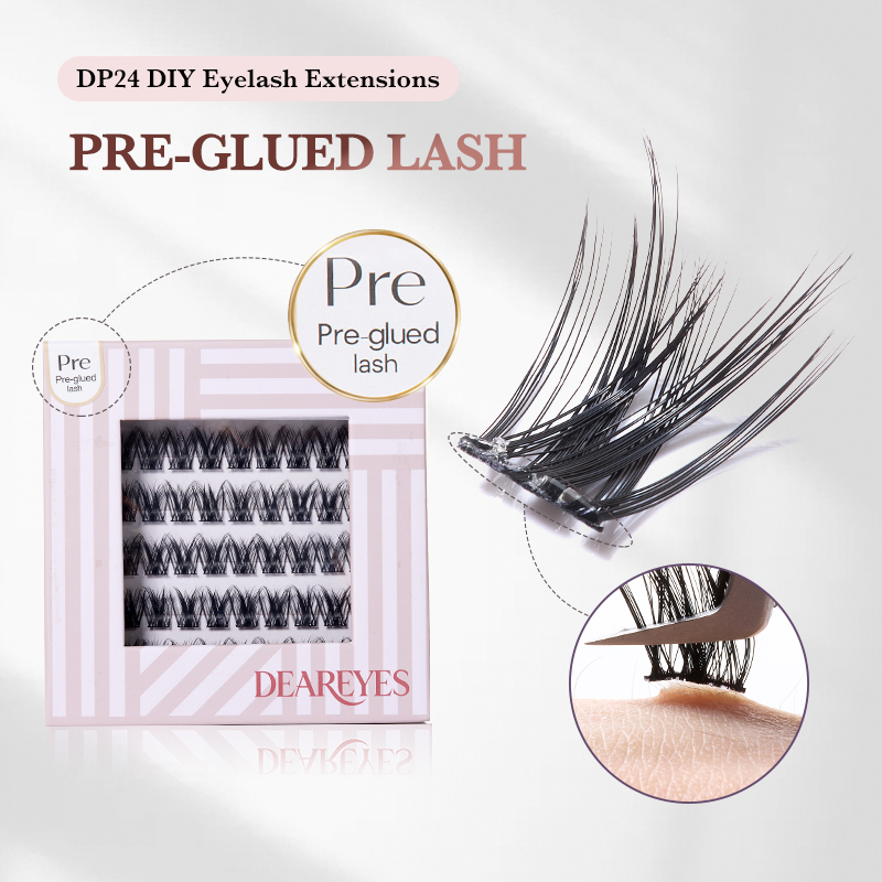 Eyelash Extension No 10 - DearEyes DP-24 Extensões de Cílios Autoadesivas