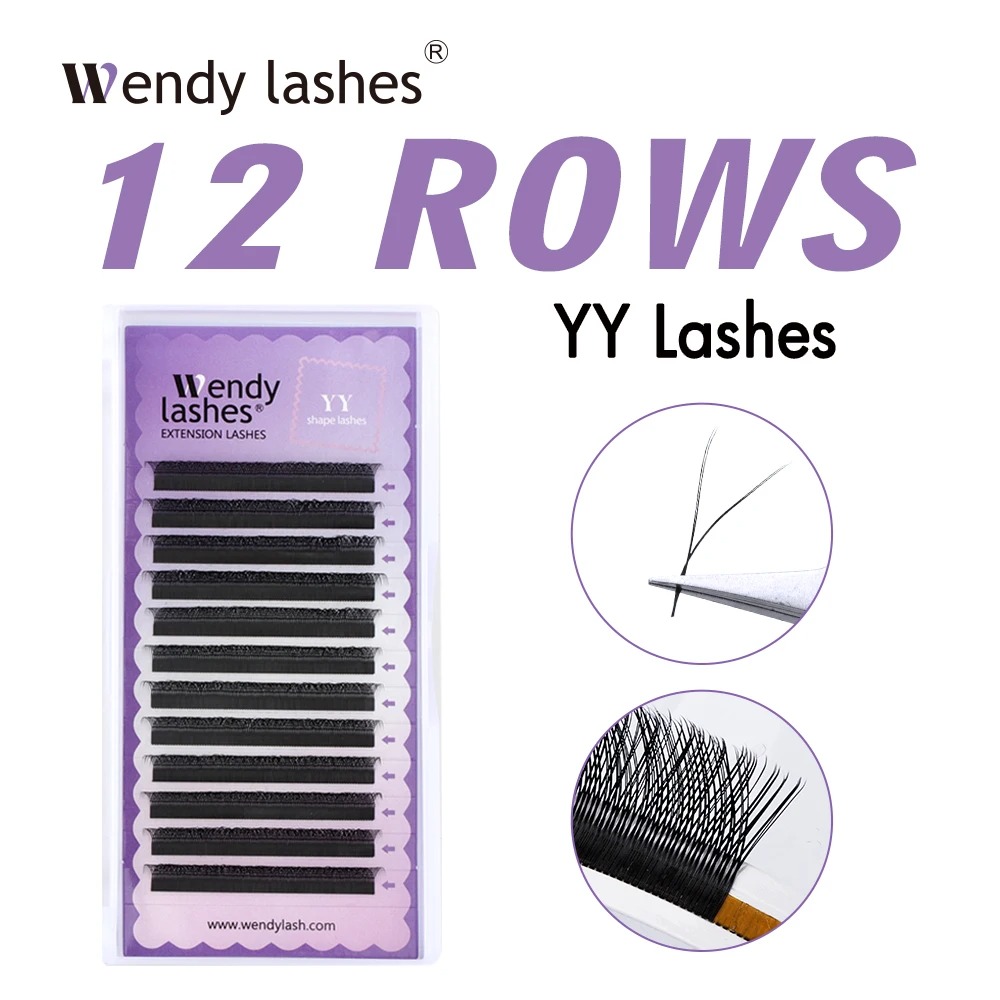 Eyelash Extension Human Hair - Wendy 2d yy forma c/d onda