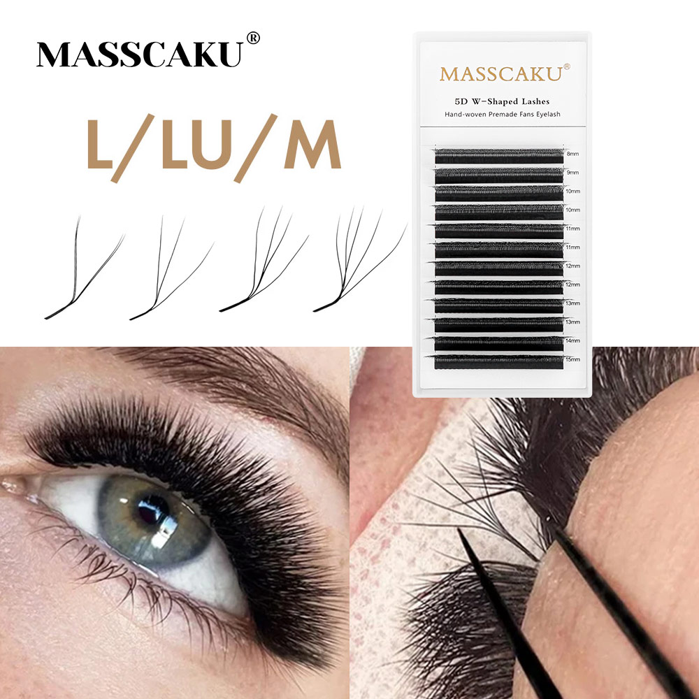 Eyelash Extension Yy - Masscaku yy/3d/4d/5d/6d w forma cílios m/l/lu