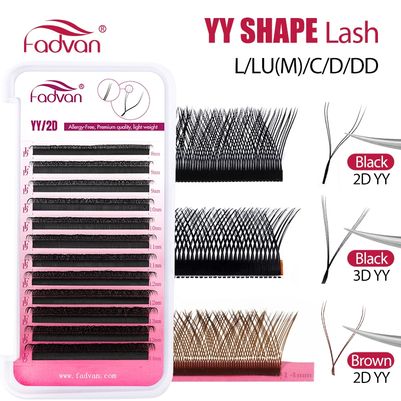 Eyelash Extension Yy - FADVAN YY/SYY Forma L/LU (M)/C/D/DD Extensão