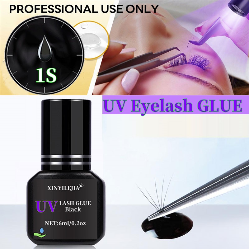 Eyelash Extension Glue For Sensitive Eyes - Nova cola uv para extensão de