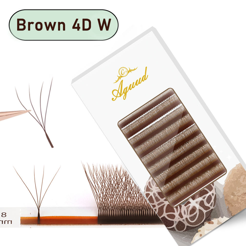 Eyelash Extension Yy - AGUUD Marrom W Em Forma de