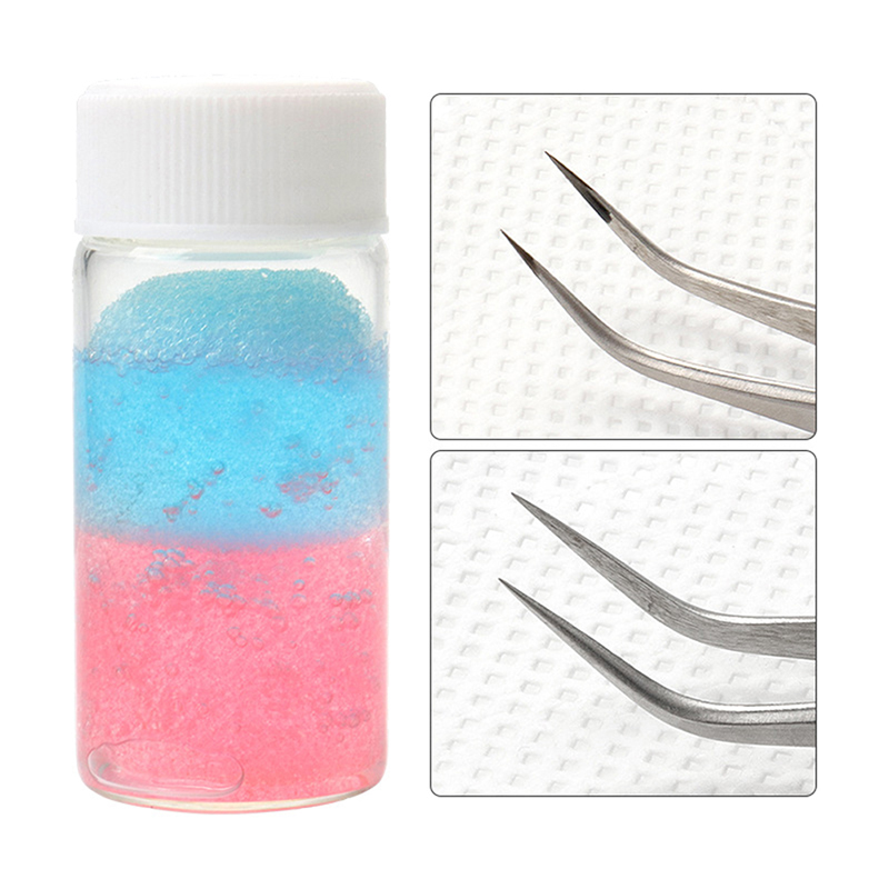 Lash Extension Tweezers - Pinças de cílios limpador lash cola