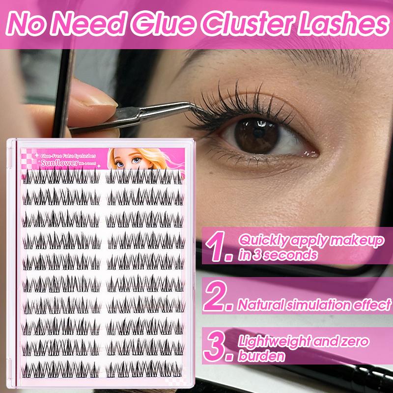 Eyelash Extension No 10 - Cílios Postiços Autoadesivos em Tufos, Sem