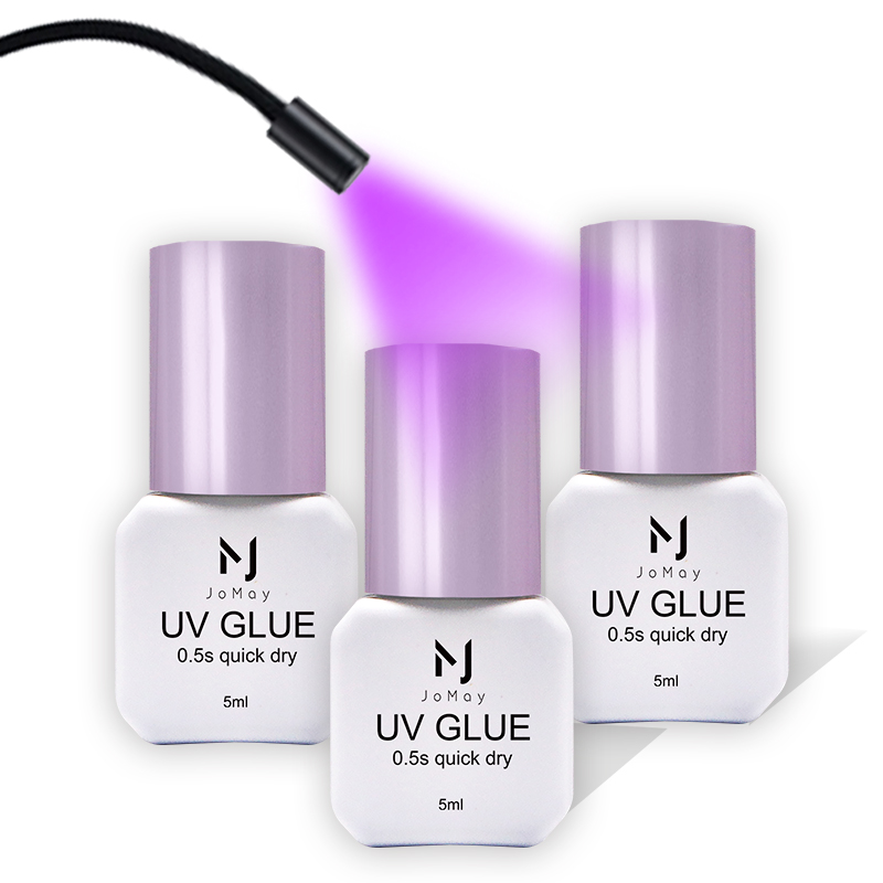 Eyelash Extension Glue For Sensitive Eyes - Cola para cílios uv super rápida,
