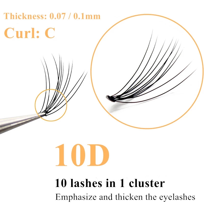 Cílios Postiços 10D Faux Mink  - Eyelash Extension Human Hair avaliação e preço