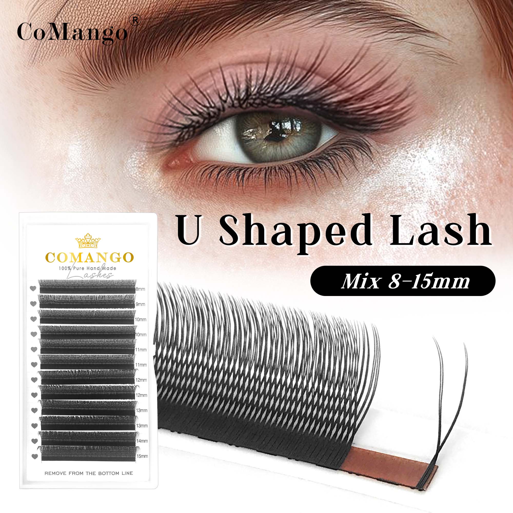 CoMango U YY cílios naturais e - Eyelash Extension Yy avaliação e preço