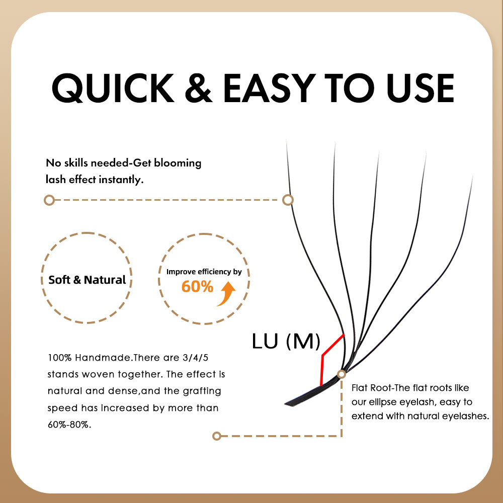 Masscaku l lu m curvado yy/w f - Eyelash Extension Human Hair avaliação e preço