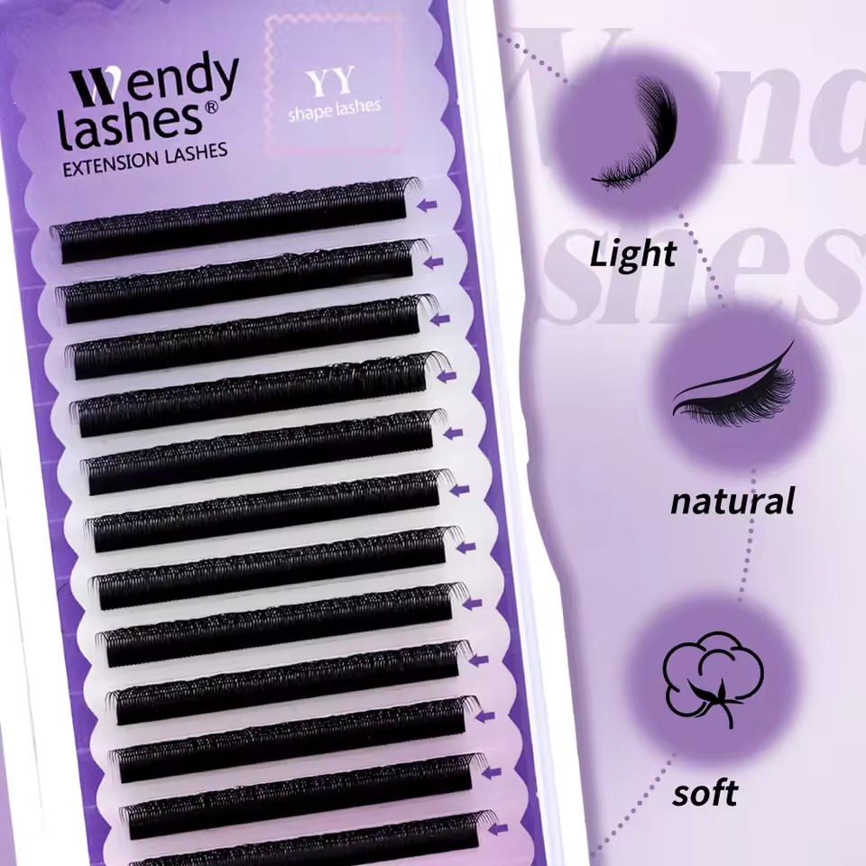 Wendy 2d yy forma c/d onda eya - Eyelash Extension Human Hair avaliação e preço