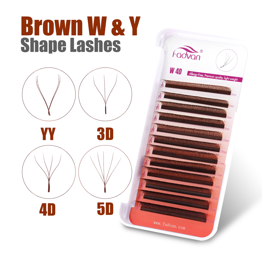 Fadvan marrom 4d/3d/5d cílios  - Eyelash Extension Yy avaliação e preço