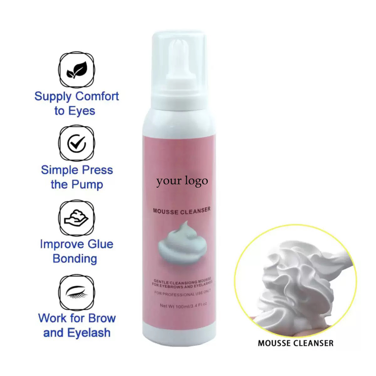 Fábrica Wholeasle Custom100ml  - Eyelash Extension Glue For Sensitive Eyes avaliação e preço