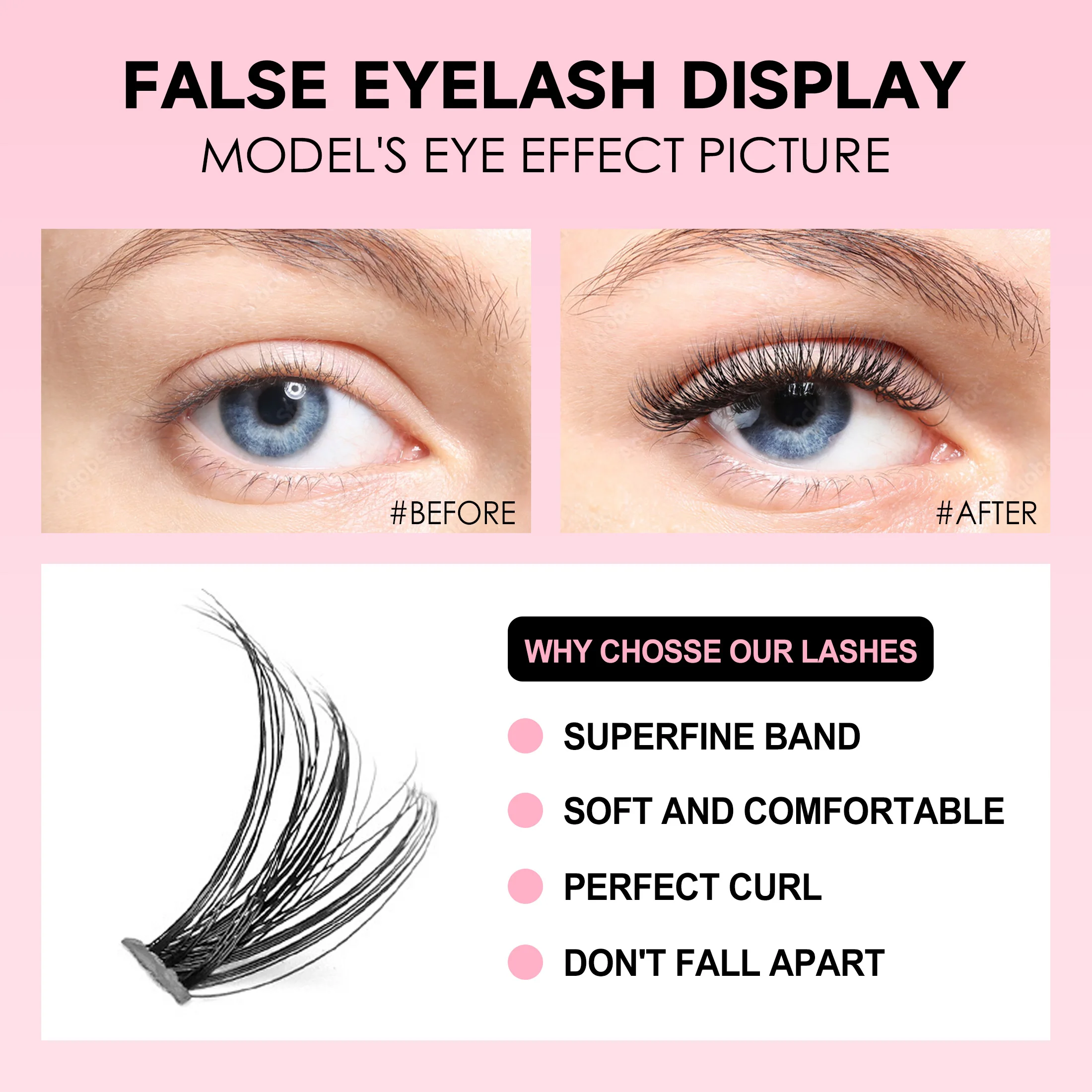 DIY Lashes Extension Kit, Clus - Eyelash Extension London avaliação e preço