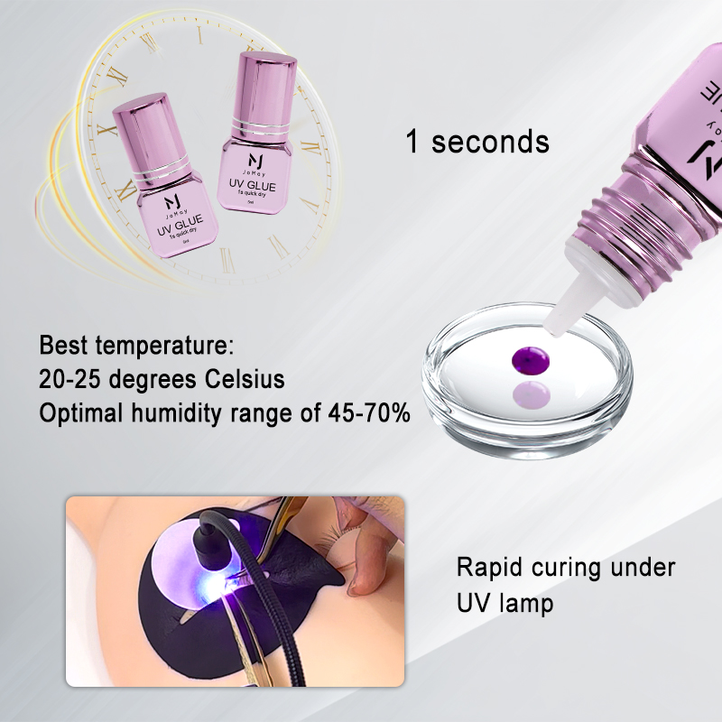 JOMAY 3 Frascos de Cola UV de  - Eyelash Extension Glue For Sensitive Eyes avaliação e preço