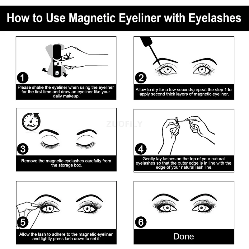1/2 Peças Delineador Magnético - Eyelash Extension Glue For Sensitive Eyes avaliação e preço